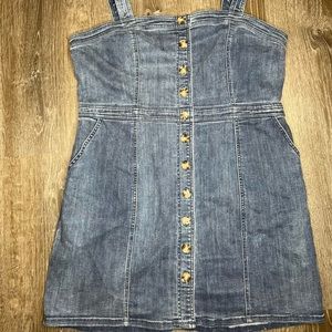 Mini jean dress